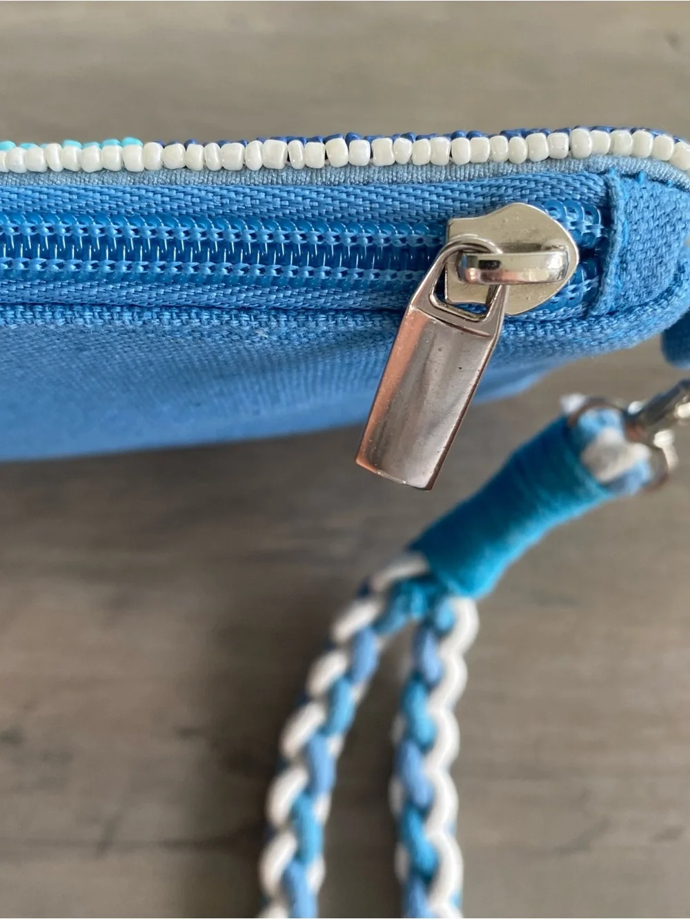 Beaded wristlet